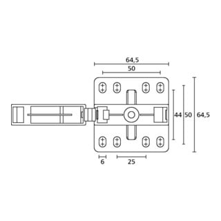 Hellermann Tyton Support de gaine IWS CTCC-IWS37-MB65-GY20 gris vissable
