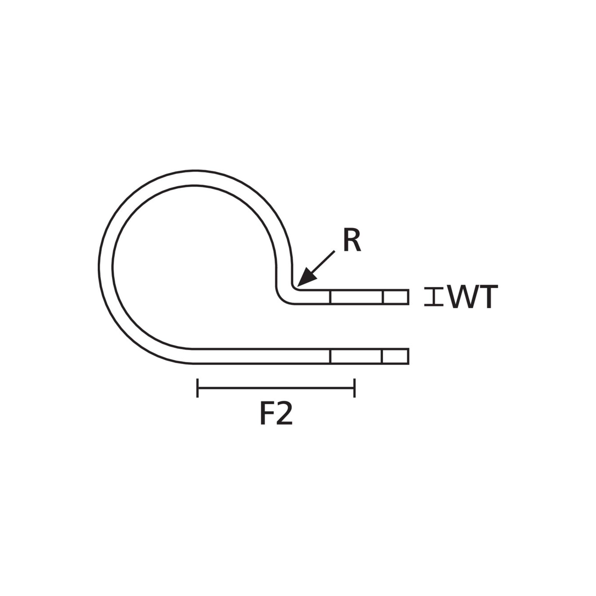HellermannTyton Befestigungsschelle H3P-N66-NA