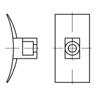 HellermannTyton Befestigungssockel LKC-N66-NA