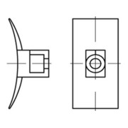 HellermannTyton Befestigungssockel LKC-N66-NA