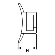 HellermannTyton Befestigungssockel LKC-N66-NA-2