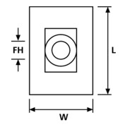 HellermannTyton Befestigungssockel LKC-N66-NA-4