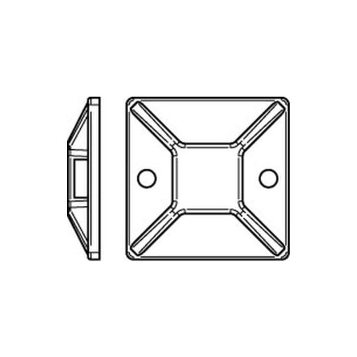 HellermannTyton Befestigungssockel MB4A-N66-NA-C1