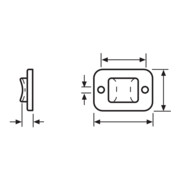 HellermannTyton Befestigungssockel TY3G1S-N66-NA-2