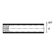 HellermannTyton Capuchon thermo-rétractable 3:1 PEC-3/1 noir PEC-3/1-POX-BK-L1-3