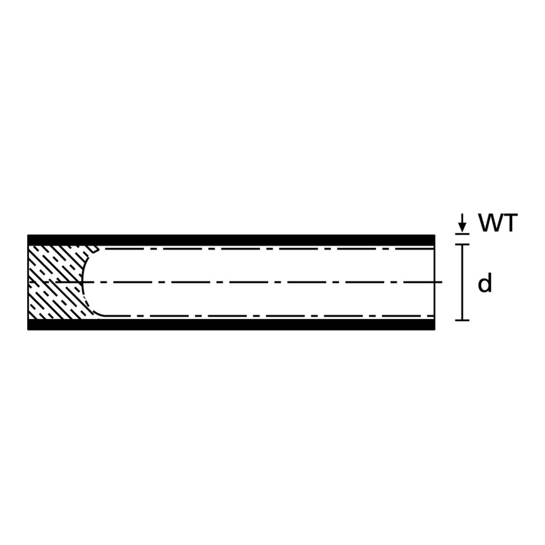 HellermannTyton Capuchon thermo-rétractable 3:1 PEC-3/1 noir PEC-3/1-POX-BK-L1