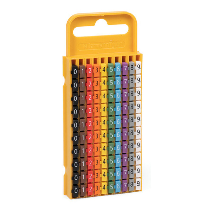 HellermannTyton Clip de marquage WIC3-0-9-PA-YE-C1