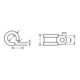 HellermannTyton Collier de fixation ALU11C-ALUCR-NABK-C1