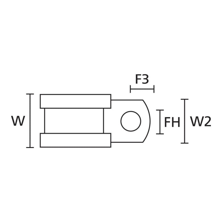 HellermannTyton Collier de fixation ALU8C-ALU-NABK