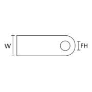 HellermannTyton Collier de fixation H3P-N66-NA-2