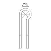 HellermannTyton Collier de fixation H3P-N66-NA-5