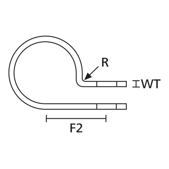 HellermannTyton Collier de fixation H5P-PA66-NA