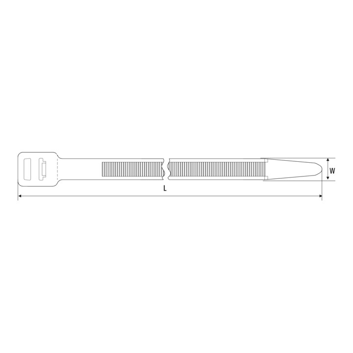 HellermannTyton Colliers de câble 1030×12,5 mm, naturel T250XL-PA66-NA-Q1