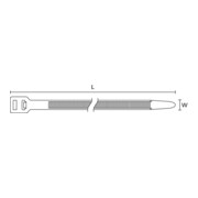 HellermannTyton Colliers de câble 2,5x100 noir T18R-N66-BK-4