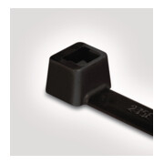 HellermannTyton Colliers de câble 4,7x390 noir T80L-N66-BK-C1-1