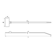HellermannTyton Colliers de marquage naturel IT18FL-N66-NA-5
