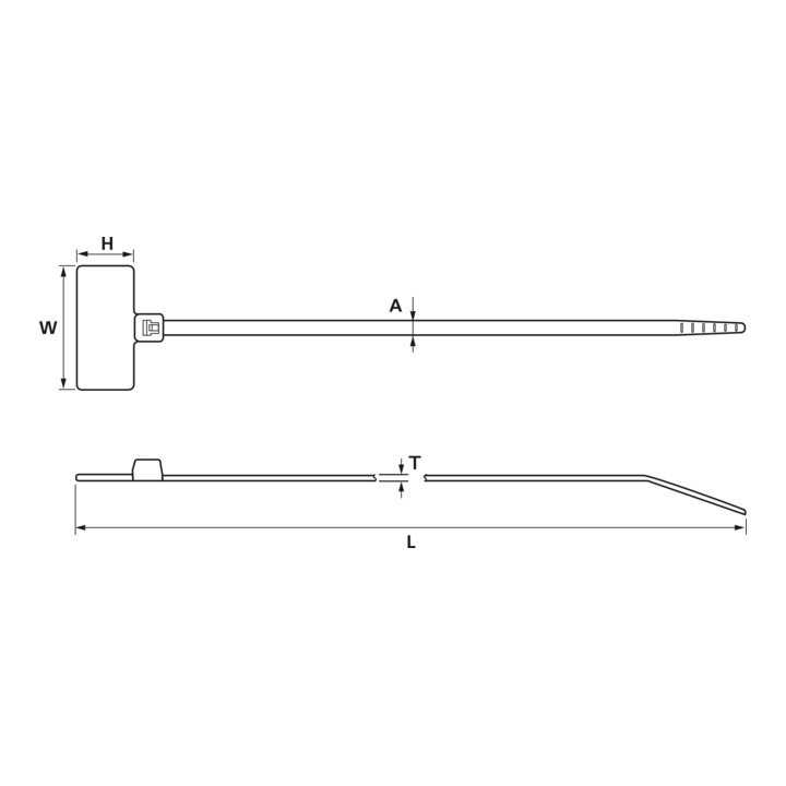 HellermannTyton Colliers de marquage naturel IT18FL-N66-NA