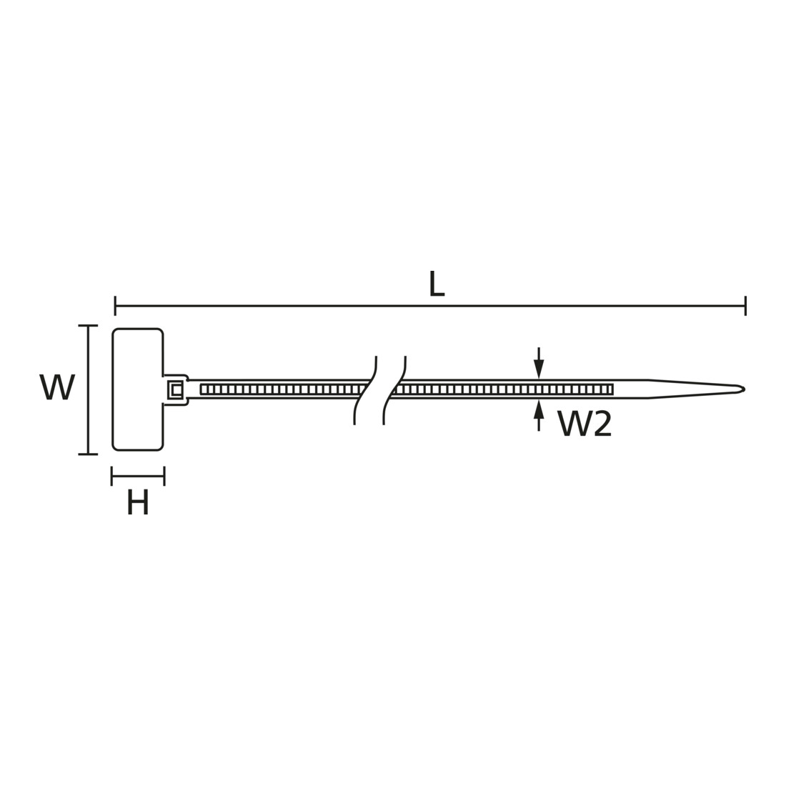 HellermannTyton Colliers de marquage naturel IT18FL-N66-NA