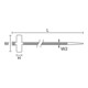 HellermannTyton Colliers de marquage naturel IT18R-PA66-NA-C1