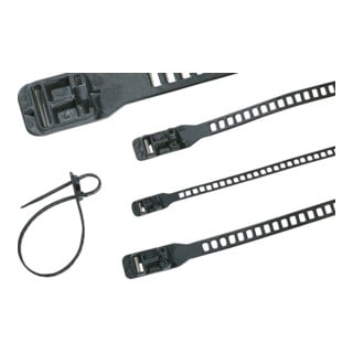 HellermannTyton Colliers de serrage 11,0x340 noir SRT34011-TPU-BK