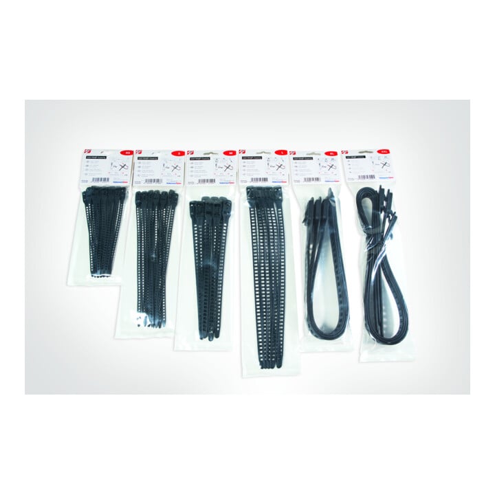 HellermannTyton Colliers de serrage 11,0x340 noir SRT34011-TPU-BK