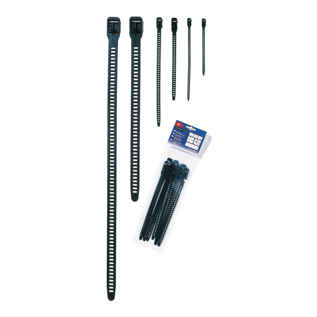 HellermannTyton Colliers de serrage 11,0x340 noir SRT34011-TPU-BK