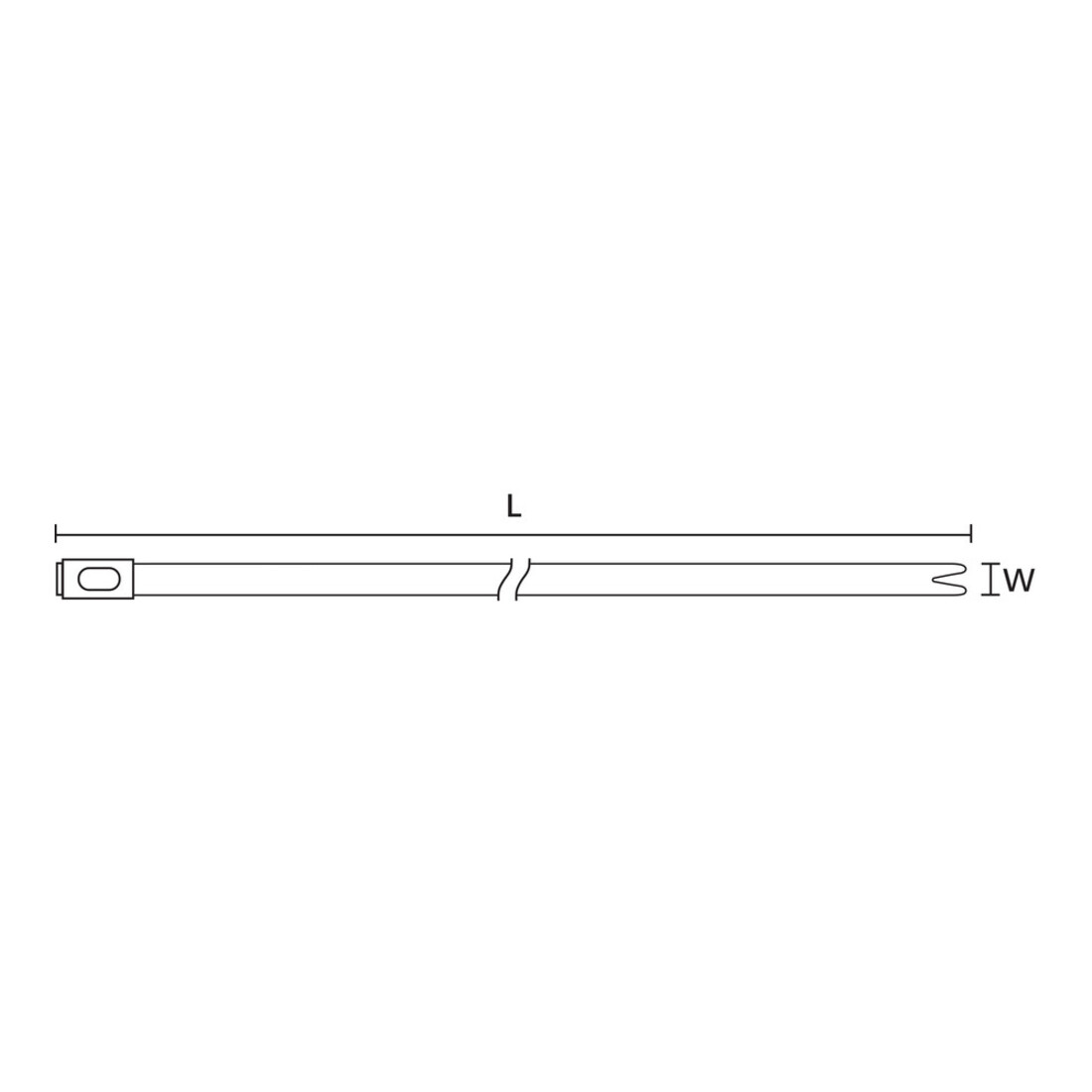 HellermannTyton Colliers de serrage 4,6x201 inox MBT8SS