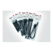 HellermannTyton Colliers de serrage 7,0x180 noir SRT1807-TPU-BK-2