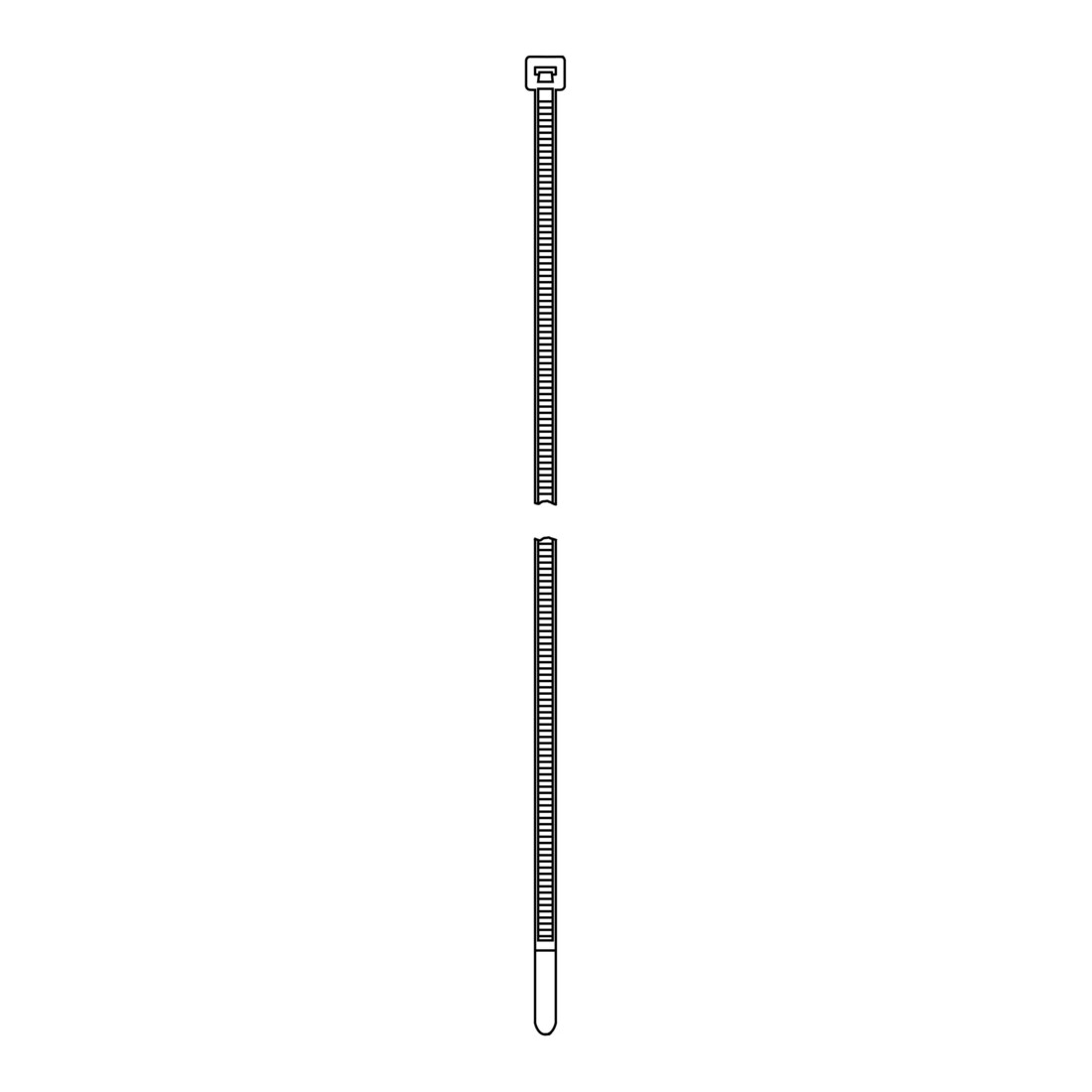HellermannTyton Colliers de serrage 7,6x385 mm noir UB385E-B-PA66-BK-C1