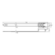 HellermannTyton Colliers de serrage réutilisables Speedy Tie ThekenBox SPEEDYTIE-HIRS-BK-V1-5