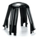 HellermannTyton Deckenabstandhalter sw, PA66GF15 BK 10 SpotClip-I 148-00076