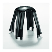 HellermannTyton Deckenabstandhalter sw, PA66GF15 BK 10 SpotClip-I 148-00076-4