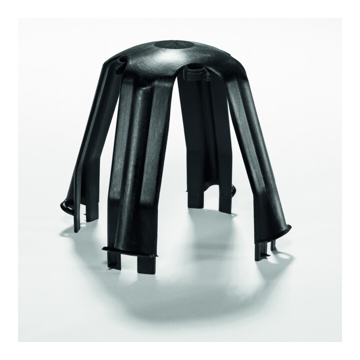 HellermannTyton Deckenabstandhalter sw, PA66GF15 BK 10 SpotClip-I 148-00076