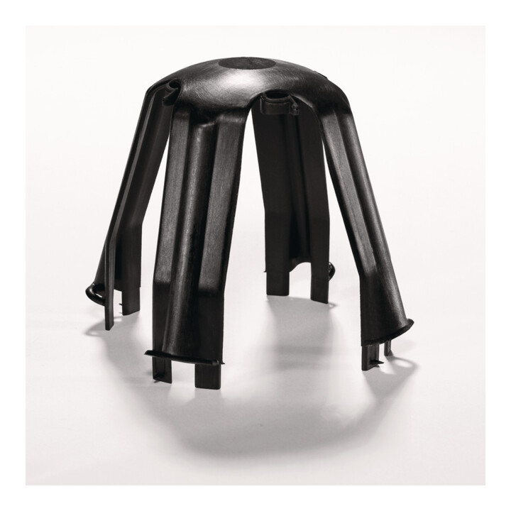 HellermannTyton Deckenabstandhalter sw, PA66GF15 BK 10 SpotClip-I 148-00076