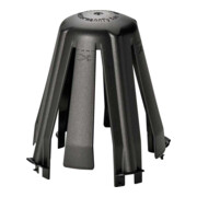 HellermannTyton Entretoise de plafond noire, PA66GF15 BK 10 SpotClipII 148-00098-1