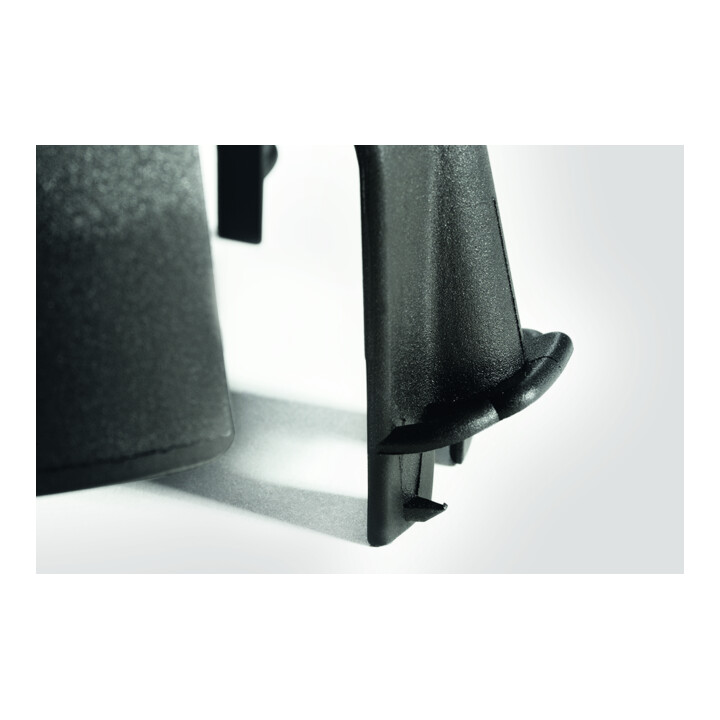HellermannTyton Entretoise de plafond noire, PA66GF15 BK 10 SpotClipII 148-00098