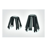 HellermannTyton Entretoise de plafond noire, PA66GF15 BK 10 SpotClipII 148-00098-4