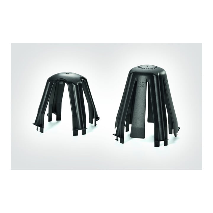 HellermannTyton Entretoise de plafond noire, PA66GF15 BK 10 SpotClipII 148-00098