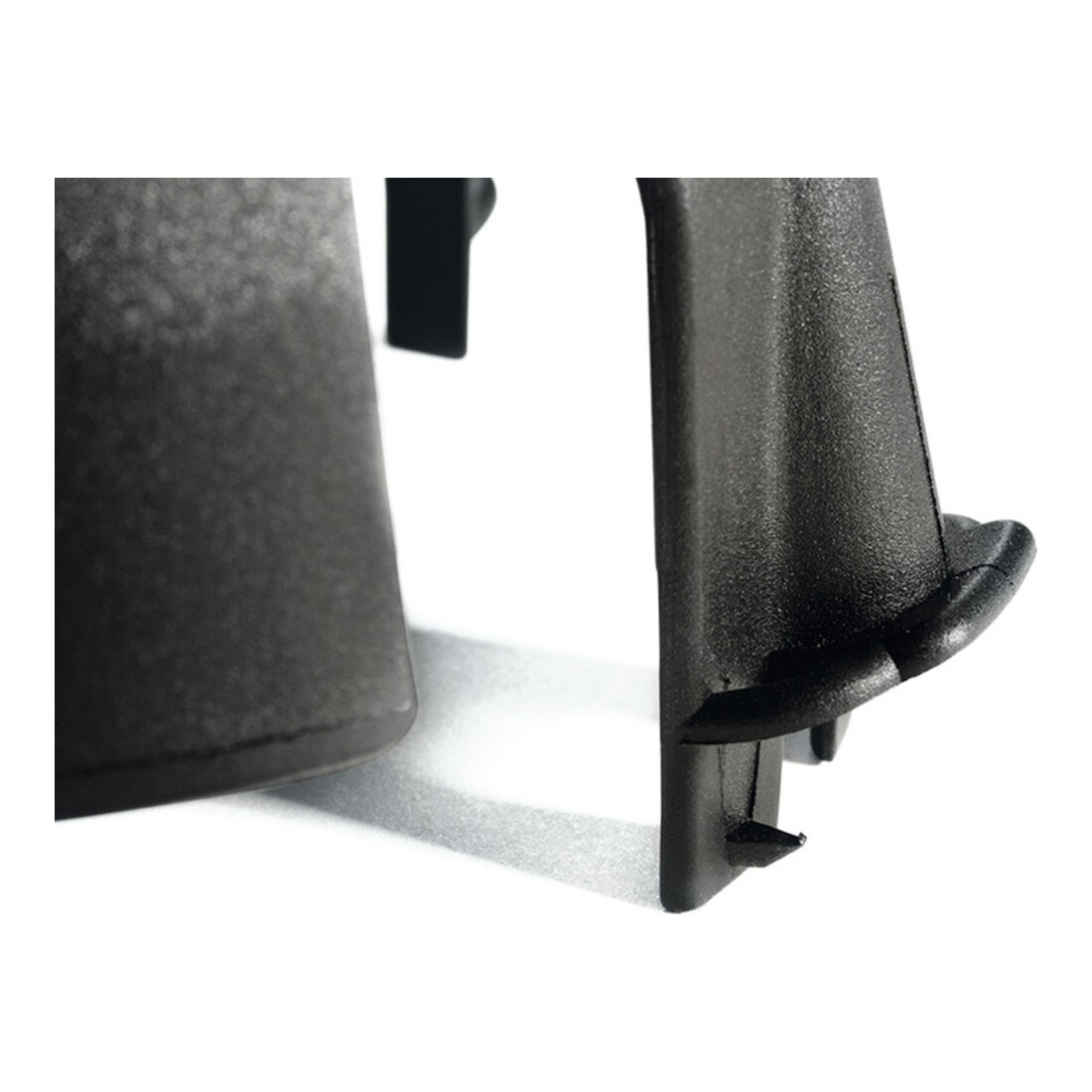 HellermannTyton Entretoise de plafond noire, PA66GF15 BK 10 SpotClipII 148-00098