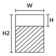 HellermannTyton Etiketten 12,7x50,8mm Pack a 150St RO202REF-1401-WH-4