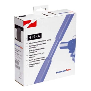 HellermannTyton Gaine thermorétractable noire 3=1 L=3m HISA-24/8-POX-BK