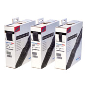 HellermannTyton Gaine tressée en polyester noire 10 m HLB25 BK-1