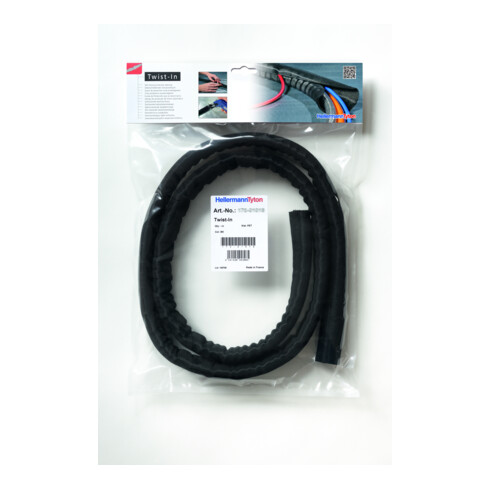 HellermannTyton Geflechtschlauch selbstschliessend Twist-In 29 (VE2m)