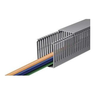 HellermannTyton Goulotte de câblage 40x60mm, 2m PVC HTWD-PN-40X60