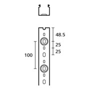 HellermannTyton Goulotte de câblage 60x80 mm, 2 m PVC HTWD-PN-60X80-5