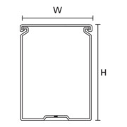 HellermannTyton Goulotte de câblage HTWD-PW-25X100-2