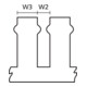 HellermannTyton Goulotte de câblage HTWD-PW-25X100