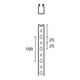 HellermannTyton Goulotte de câblage HTWD-PW-25X100