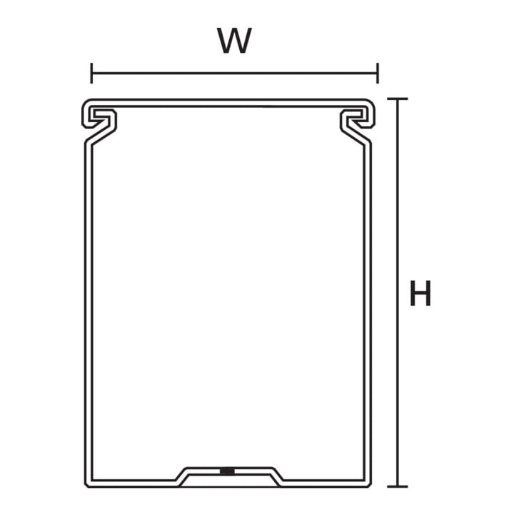 HellermannTyton Goulotte de câblage HTWD-PW-40X100
