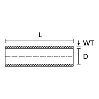 HellermannTyton Isoliertülle Chloropren H50BKX25 NOMK